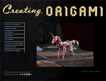 Tablet Screenshot of creatingorigami.com